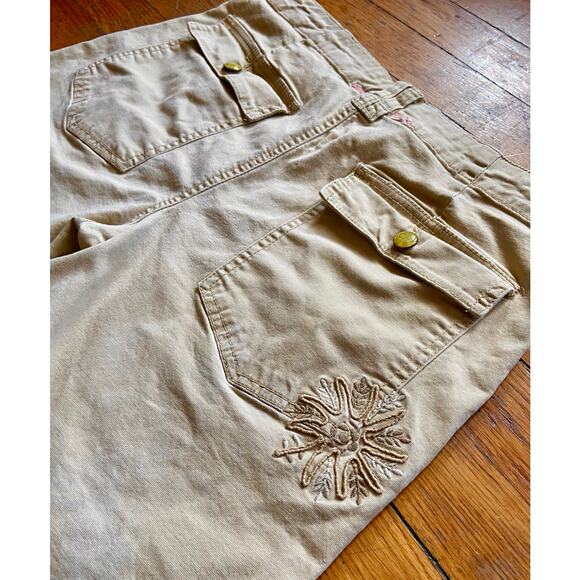 AMERICAN EAGLE Stretch Yellow Button-Fly Cotton Shorts Womens sz 8 - Picture 5 of 12